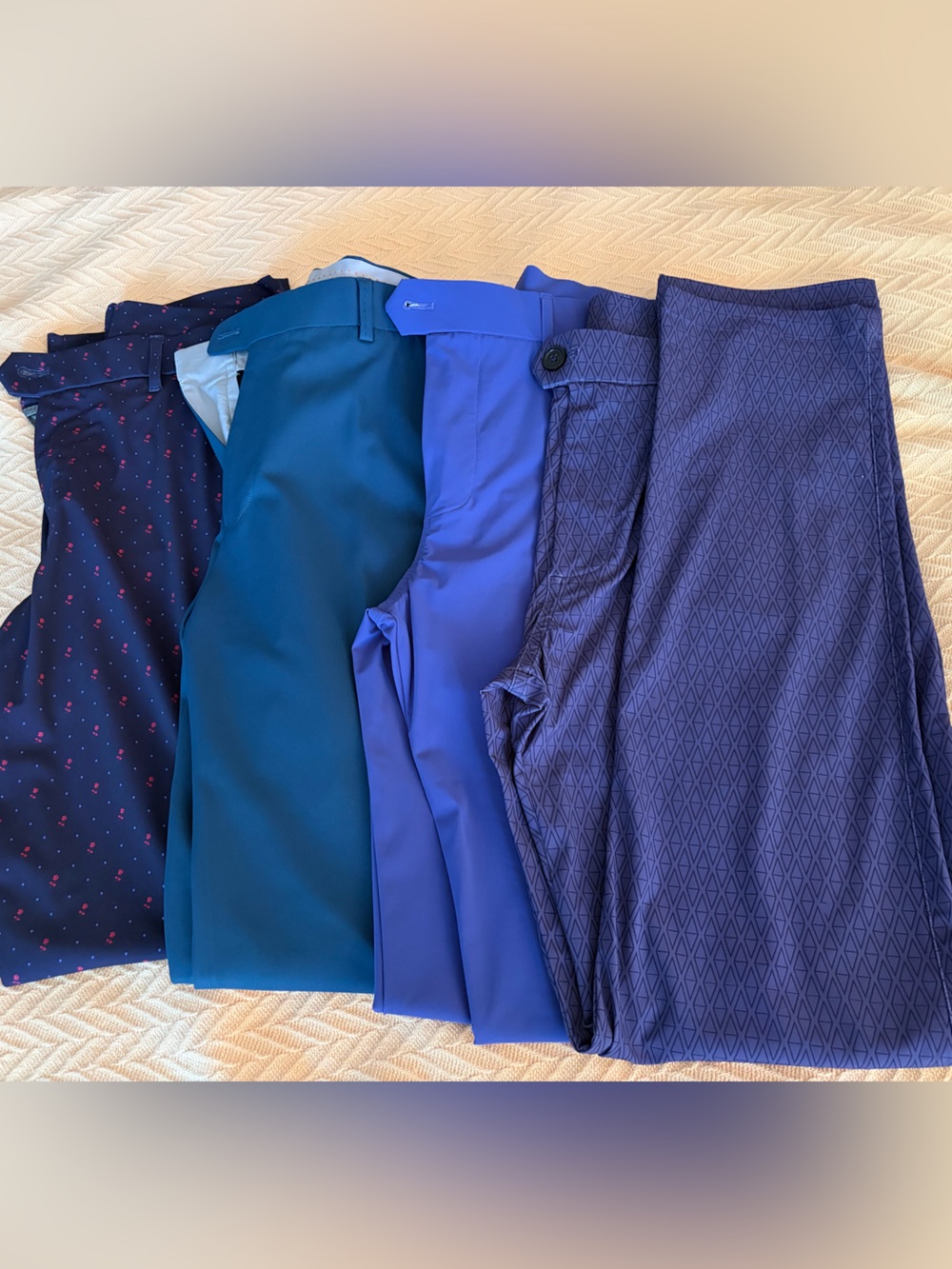 Set of 4 men’s blue golf/work pants Greyson & Peter Millar